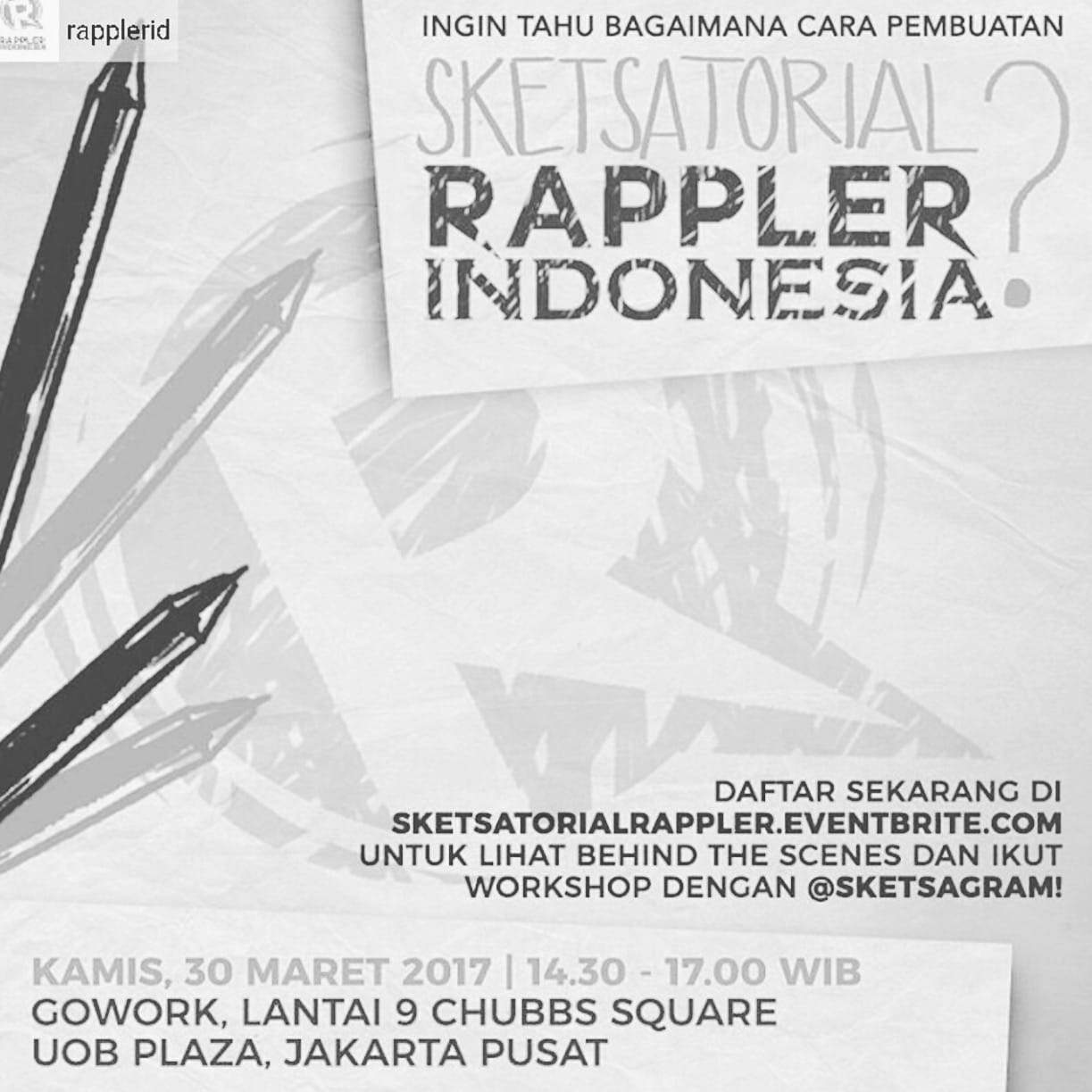 Workshop: Sketsatorial x Rappler Indonesia