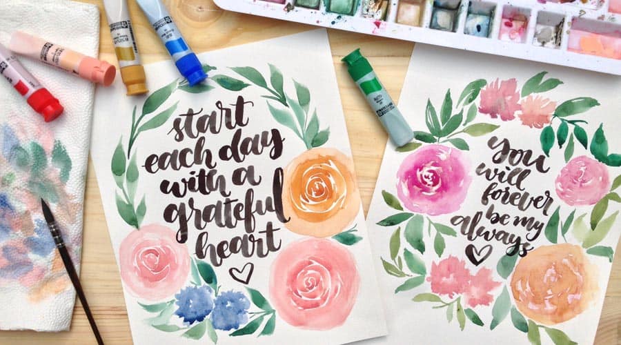 Workshop: The Art of Brush Calligraphy & Watercolor Flower Illustration with Supercalligraphylistic