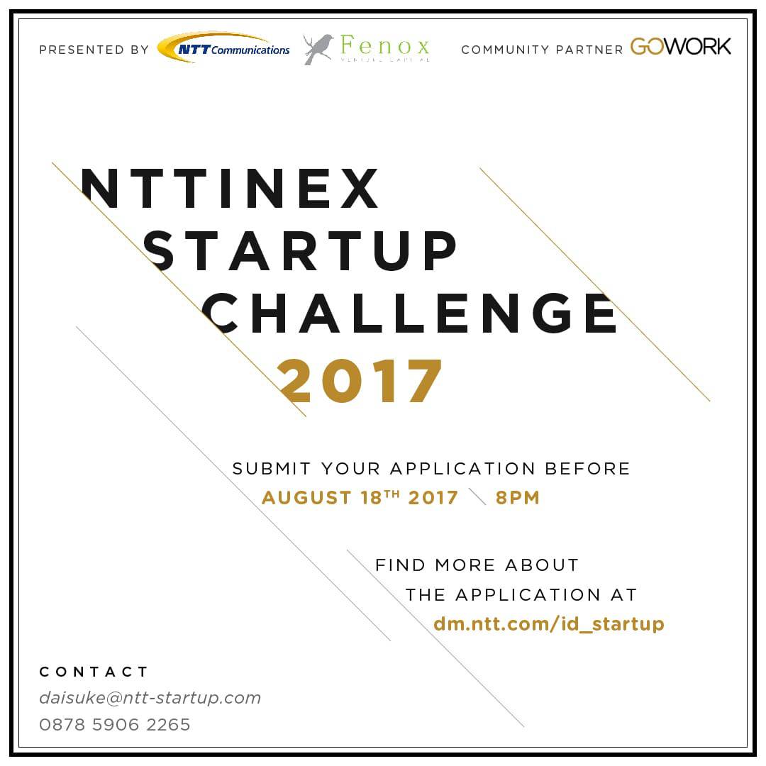 NTTINEX Startup Challenge x GoWork (18 August 2017)